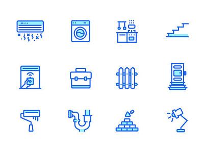 Life style icon practice icons