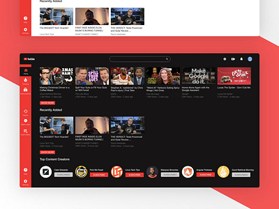 Youtube Redesign Complete daily design flat google modern redesign ui ux website youtube