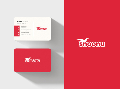 Snoonu logo & namecard brand identity businesscard logo namecard