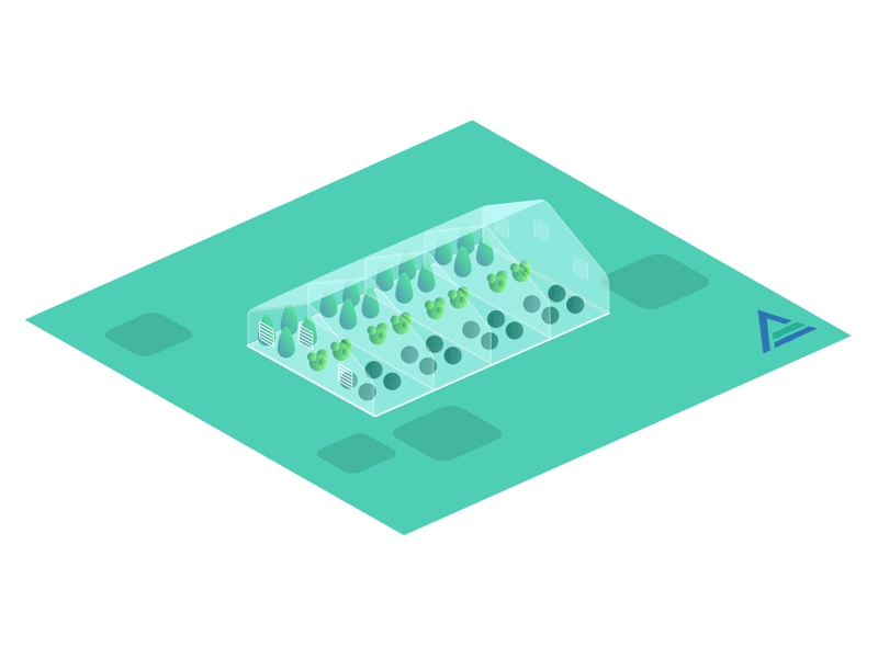 Tornado Greenhouse Animation animation durable greenhouse tornado