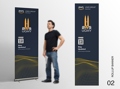 AWS UGMY Roll up banner amazon aws kuala lumpur petronas rollup banner