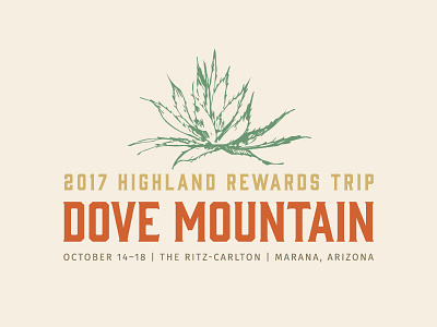 Dove Mountain agave arizona cactus desert logo ritz carlton trip