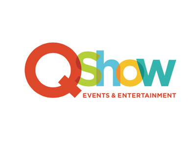 Qshow colourful q logo event