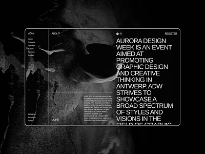 Aurora Events Design Kit. About about about page about us adobe xd brutalist information interface minimalism promo page themplates typography ui component ui elements ui kit ui kits ui pack