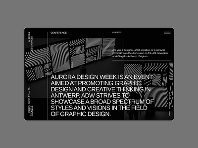 Aurora Events Design Kit. About about about page about us brutalist information interface minimal minimalism promo page themplates typography ui component ui design ui elements ui kit ui kits ui pack