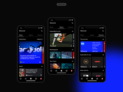 Pulse UI Kit. News Aggregator App