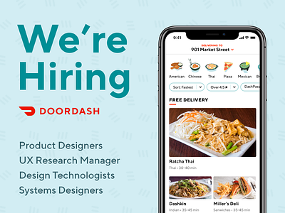 Join DoorDash Design: We're Hiring