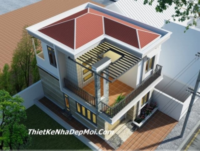 Thiết kế nhà 2 tầng 7x10 by Thiết Kế Nhà Đẹp Mới on Dribbble