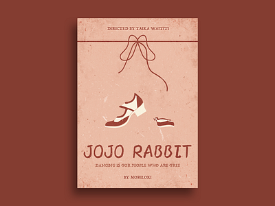 JOJO RABBIT film illustration poster design retro