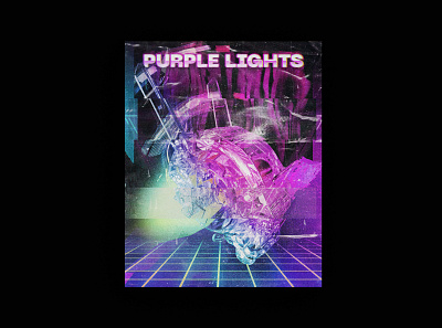 Voidbelow / Purple Lights 3d 80s abstract album art album cover album covers artwork blue cover art daftpunk poster purple purple gradient retrowave synthwave