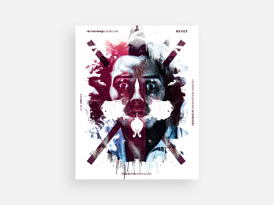 Voidbelow / Desperate abstract design gradient ink inspiration photoshop poster poster a day poster design rorschach voidbelow white