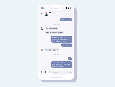 Daily UI 13 — Direct Messaging daily 100 challenge