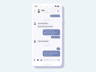 Daily UI 13 — Direct Messaging