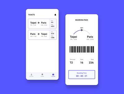 Daily UI 24 — Boarding Pass daily 100 challenge