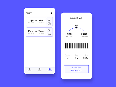 Daily UI 24 — Boarding Pass