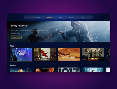 Daily UI 25 — TV App daily 100 challenge