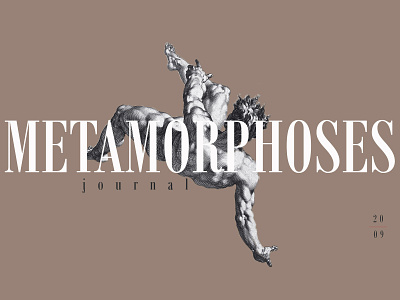 Metamorphoses Logo branding etching logo magazin vintage