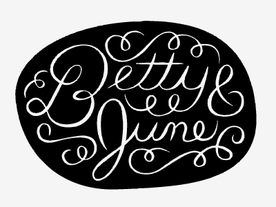 Betty & June logo typography