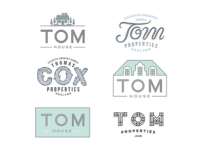 Tom brand cox custom house lettering mark properties script tom type typography wood