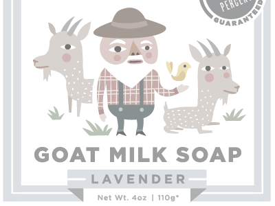 Goat Milk Soap design illustrations