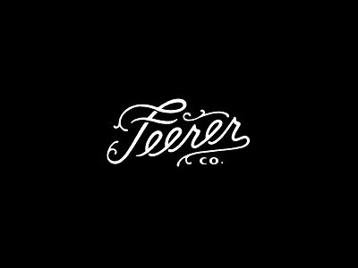 Feerer Co. feerer lettering logo logotype ornate type