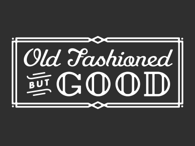 Old Fashioned deco frame good lettering old fashioned ornate script type