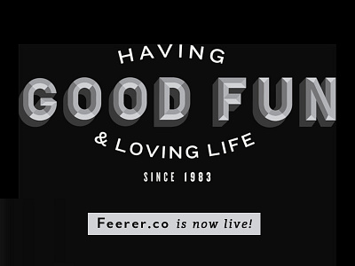 Feerer.co custom type fun good fun lettering life typography