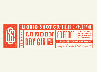 Liquid Shot Co feerer liquor ryan type typography
