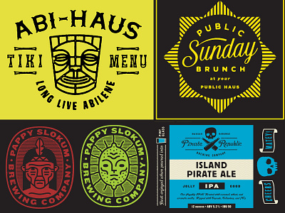 Recent Stuff abi haus badge beer brunch can can design tiki