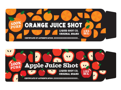 Juice Tubes apple illustration juice orange packaging tubes type