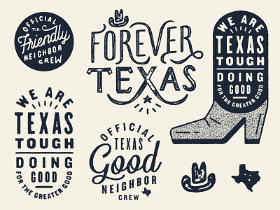 Academy Shirt Stuff academy boot cowboy hat hat lettering script texas texture type typography