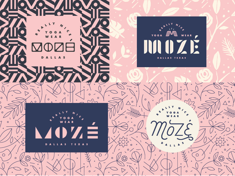 Type & Patterns type geometry geometric leaves flower pattern typography logo icon custom type custom lettering