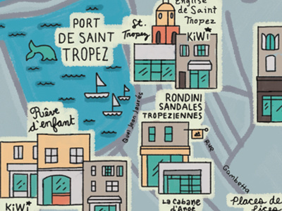 Map for kids in french