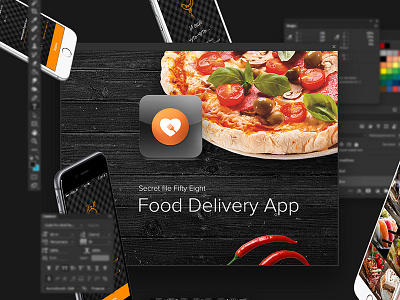 Secret File Fifty Eight app delivery design food system ui ux web