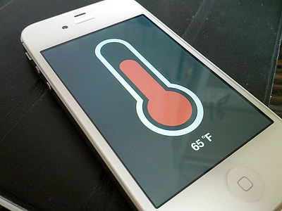 Temperature android app ios temperature ui