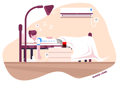 睡眠 design illustration