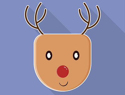 Reindeer christmas flat graphic design illustraion reindeer