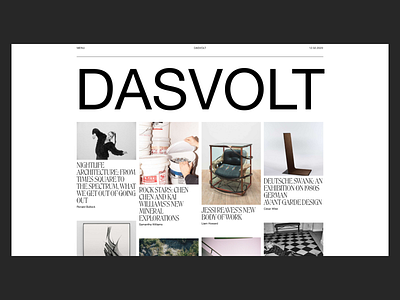 DASVOLT concept design interface typography ui ux web web design webdesign website