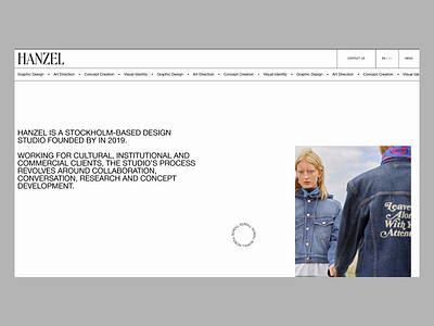 HANZEL (V2) concept design interface typography ui ux web web design webdesign website