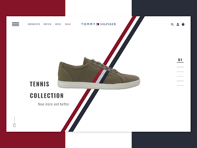 Tommy Hilfiger [Concept] concept redesign shoes ui ux web web design