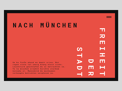 Nach München concept minimal ui ux web web design