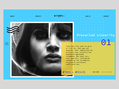 Utopia concept futurism retro retro futurism ui ux web web design