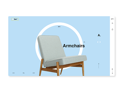 Okchair concept furniture interface modern sweden ui ux web web design website