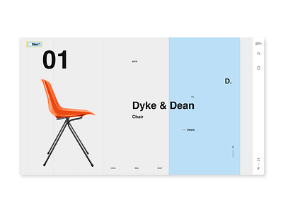 Okchair concept furniture interface modern sweden ui ux web web design website