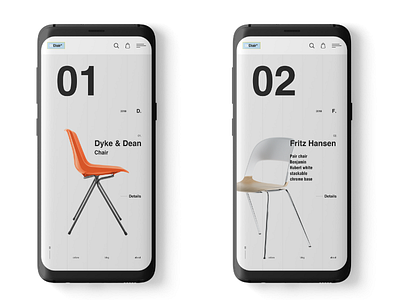 Okchair concept furniture interface mobile modern responsive sweden ui ux web web design website