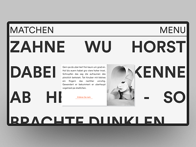 MATCHEN concept design interface typography ui ux web web design webdesign website