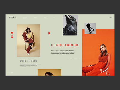 Manez concept design fashion interface typography ui ux web web design webdesign website