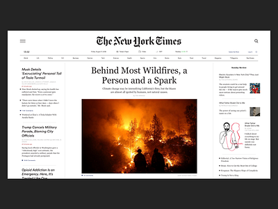 The New York Times concept design grid interface typography ui ux web web design webdesign website