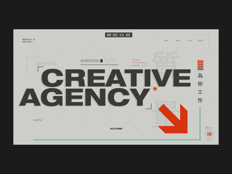MONOLIT_H AGE_NCY photography blog photo typography fashion design webdesign website interface web design concept web ux ui