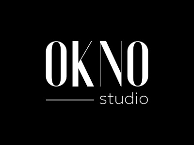 Okno studio design illustrator logo photostudio typography window